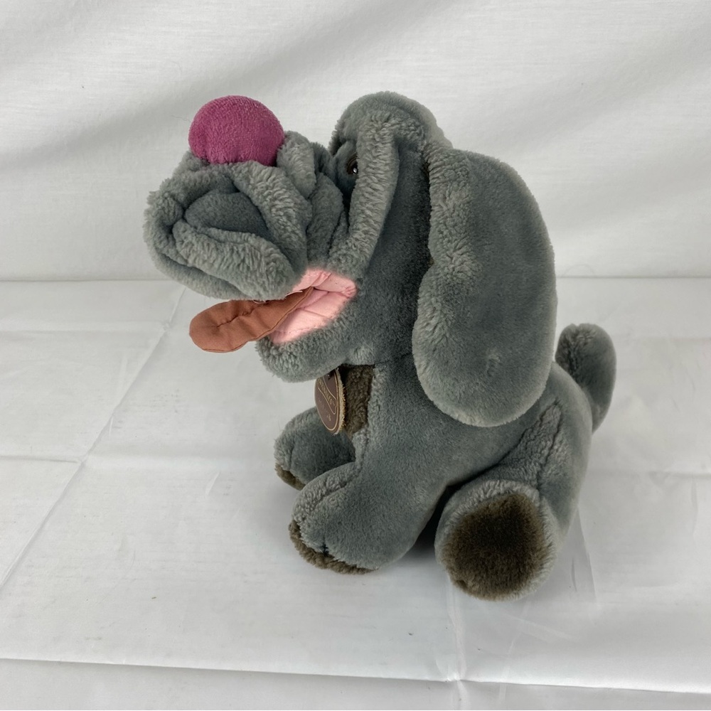 Wrinkles Plush Dog The Heritage Collection 381476 Stuffed Animal VTG Style Gray